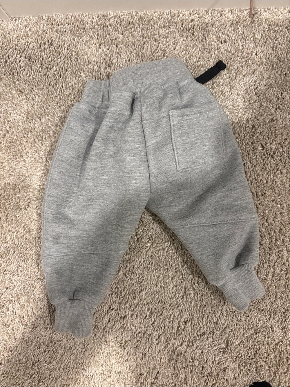 Baby Olive + Scout Grey Hoodie & Jogger Set with Black Patch Detail - Picture 5 of 5